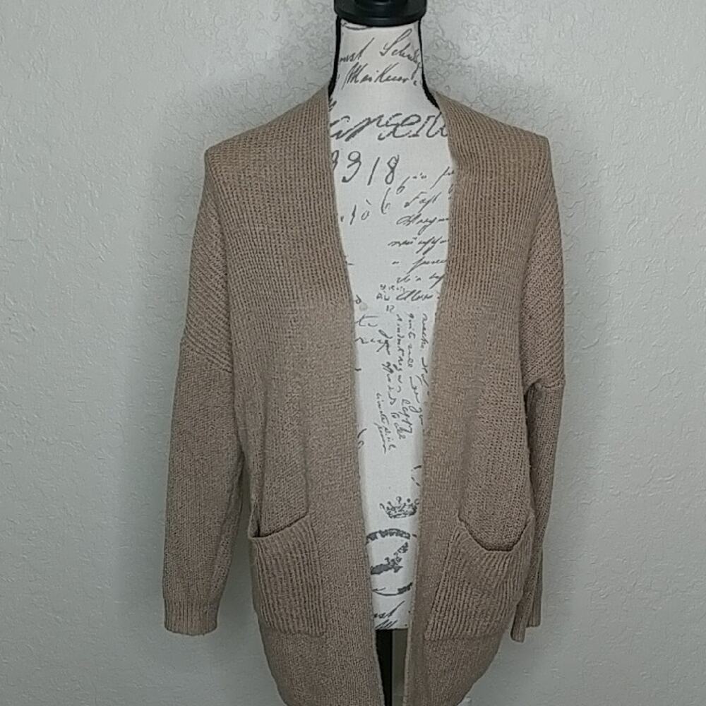 Debut Open Front Cardigan Brown Size M/L